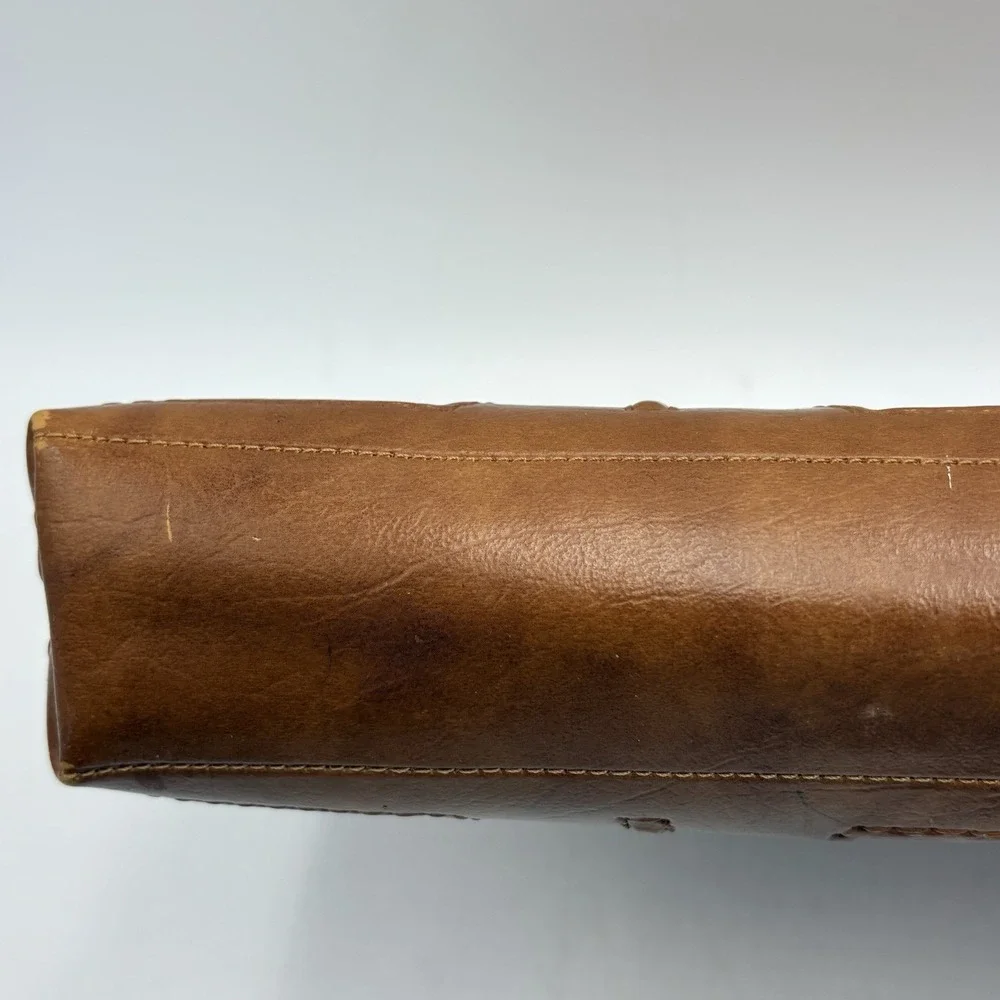 Vintage 1975 American Tourister Portfolio Briefcase Brown Faux Leather Case